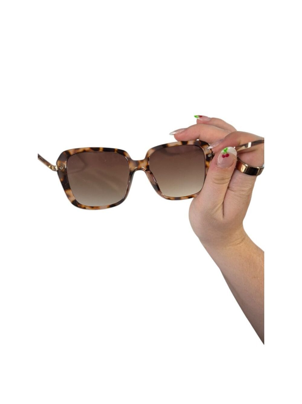 Women's Unbranded Sunglasses One Size Brown Tortoiseshell - Picture 5 of 5